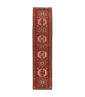 فرش دستباف قدیمی کناره طول سه متر قرجه کد 705632