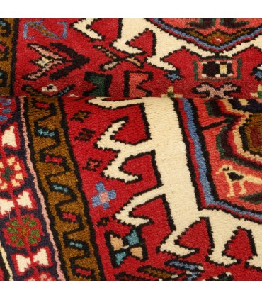 فرش دستباف قدیمی کناره طول سه متر قرجه کد 705632