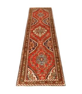 فرش دستباف قدیمی کناره طول سه و نیم متر مشگین شهر کد 705635