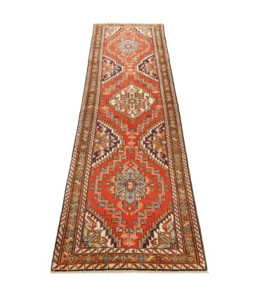 فرش دستباف قدیمی کناره طول سه و نیم متر مشگین شهر کد 705635