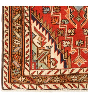 فرش دستباف قدیمی کناره طول سه و نیم متر مشگین شهر کد 705635