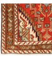 فرش دستباف قدیمی کناره طول سه و نیم متر مشگین شهر کد 705635