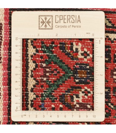 فرش دستباف قدیمی کناره طول سه متر حسین آباد کد 705637