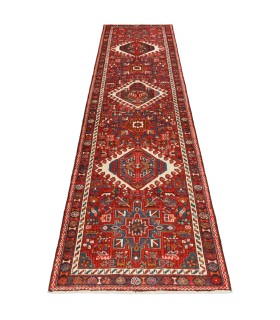 فرش دستباف قدیمی کناره طول سه متر قرجه کد 705642