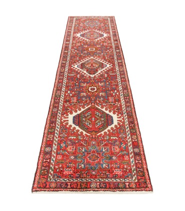فرش دستباف قدیمی کناره طول سه متر قرجه کد 705642