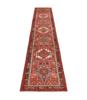 فرش دستباف قدیمی کناره طول سه متر قرجه کد 705648