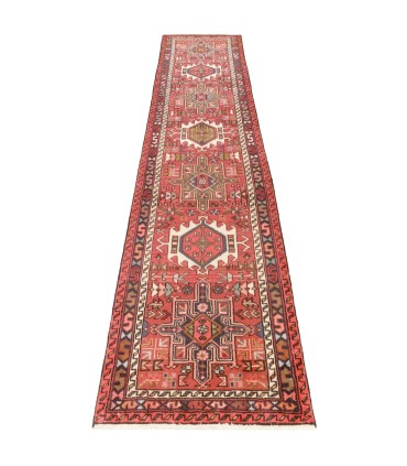 فرش دستباف قدیمی کناره طول سه متر قرجه کد 705648