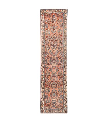فرش دستباف قدیمی کناره طول سه متر ساروق کد 705649