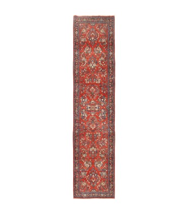 فرش دستباف قدیمی کناره طول سه و نیم متر ساروق کد 705650