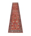 فرش دستباف قدیمی کناره طول سه و نیم متر ساروق کد 705650