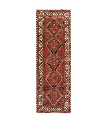 فرش دستباف قدیمی کناره طول سه متر شاهسون کد 705652