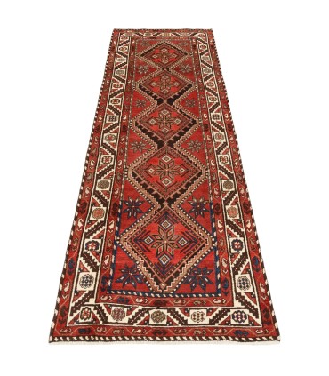 فرش دستباف قدیمی کناره طول سه متر شاهسون کد 705652
