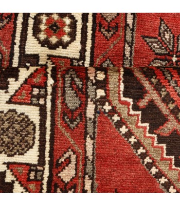 فرش دستباف قدیمی کناره طول سه متر شاهسون کد 705652