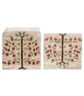 یک جفت گبه دستباف دو دهم متری فارس کد 709301