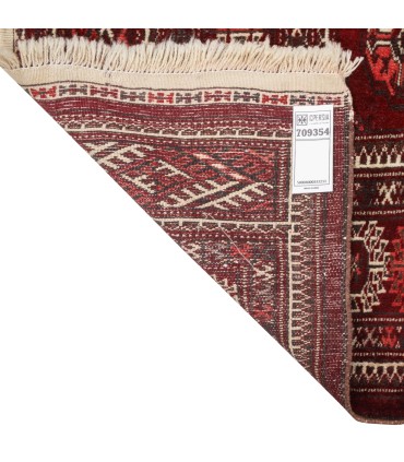 فرش دستباف وینتیج قدیمی سه و نیم متری ترکمن کد 709354
