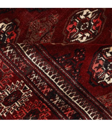 فرش دستباف وینتیج قدیمی سه و نیم متری ترکمن کد 709354