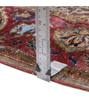 کلاژ فرش دستباف قدیمی ذرع و نیم کاشان کد 709362