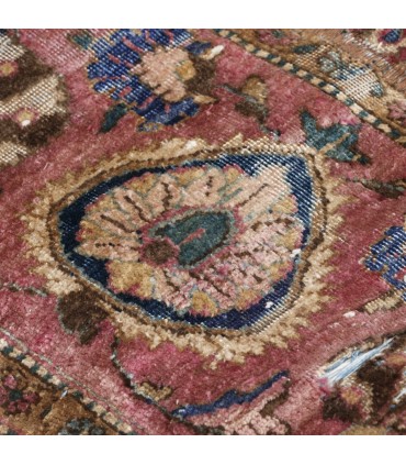 کلاژ فرش دستباف قدیمی ذرع و نیم کاشان کد 709362