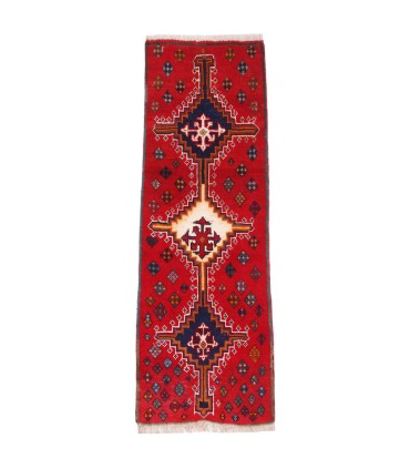 فرش دستباف قدیمی کناره طول یک و نیم متر شیراز کد 709365