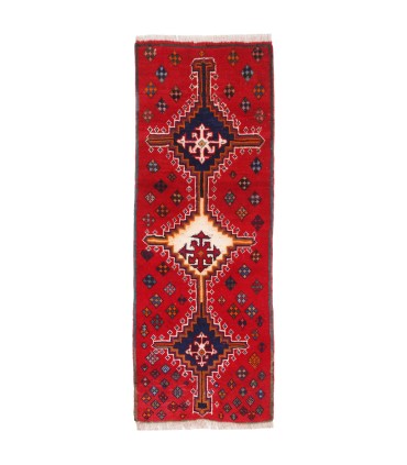 فرش دستباف قدیمی کناره طول یک و نیم متر شیراز کد 709365