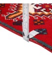 فرش دستباف قدیمی کناره طول یک و نیم متر شیراز کد 709365