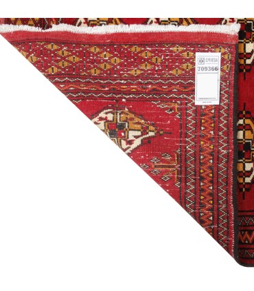 فرش دستباف قدیمی یک متری ترکمن کد 709366