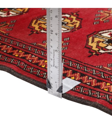 فرش دستباف قدیمی یک متری ترکمن کد 709366