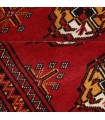 فرش دستباف قدیمی یک متری ترکمن کد 709366
