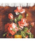 تابلو فرش دستباف طرح گل ورسای کد 901229