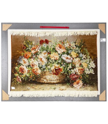 Tableau tapis persan Tabriz fait main Réf ID 901836