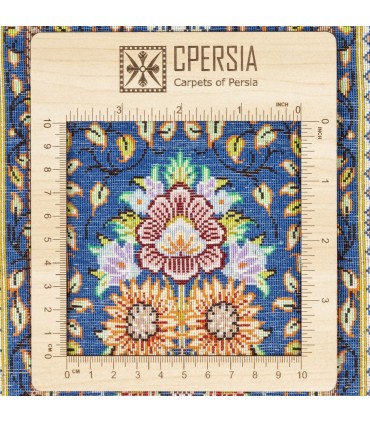 Tableau tapis persan Qom fait main Réf ID 901860