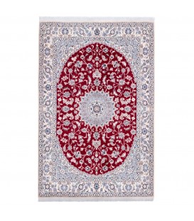 イランの手作りカーペット ナイン 番号 163090 - 135 × 200