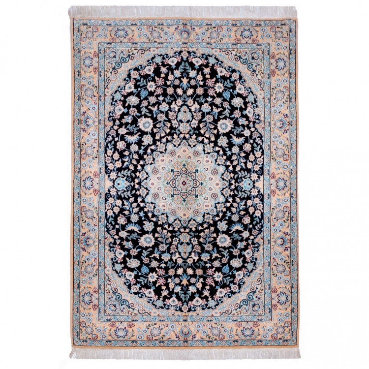 イランの手作りカーペット ナイン 番号 163098 - 146 × 212