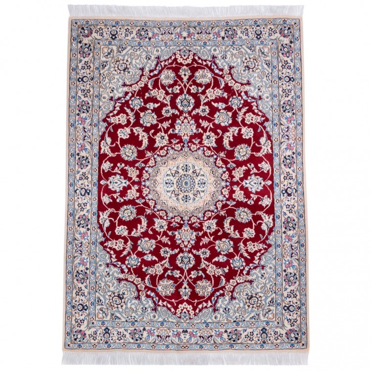 イランの手作りカーペット ナイン 番号 163146 - 113 × 167