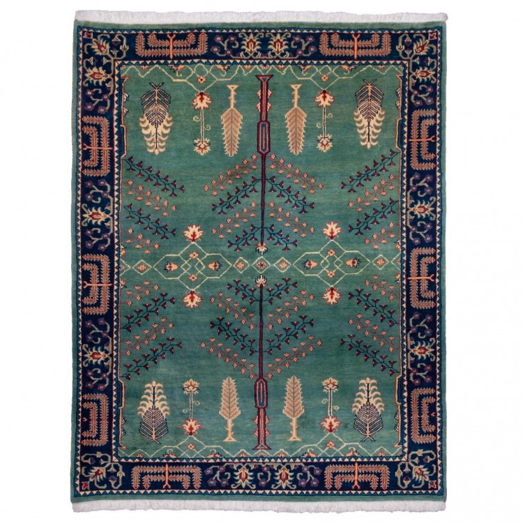 Tappeto persiano Sabzevar annodato a mano codice 171410 - 153 × 196