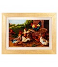 Tableau tapis persan Tabriz fait main Réf ID 901923