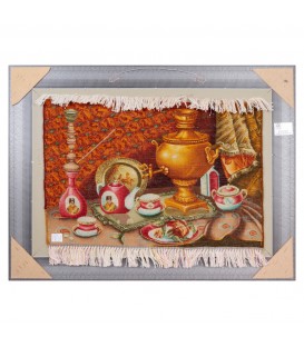 Tableau tapis persan Tabriz fait main Réf ID 901931