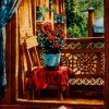 イランの手作り絵画絨毯 タブリーズ 番号 901943