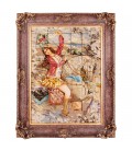 Tableau tapis persan Tabriz fait main Réf ID 901997