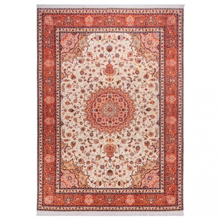 Tapis persan Tabriz fait main Réf ID 174573 - 250 × 347