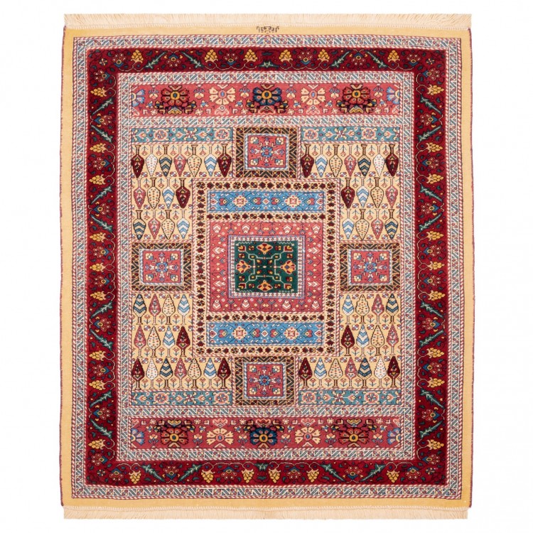 Tapis persan Sirjan fait main Réf ID 174688 - 126 × 146