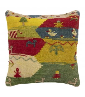 El Yapımı Kilim Gabbeh Yastık Ref 215011