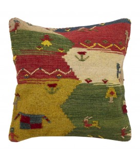 El Yapımı Kilim Gabbeh Yastık Ref 215020