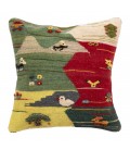 El Yapımı Kilim Gabbeh Yastık Ref 215031