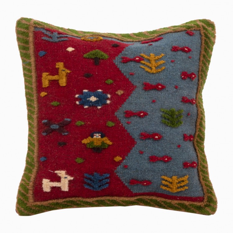 Kilim Gabbeh hecho a mano Cojín Ref 215039