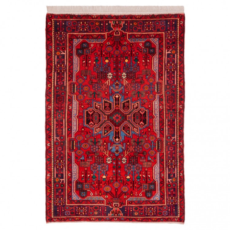 Tapis persan Nahavand fait main Réf ID 141084 - 136 × 202