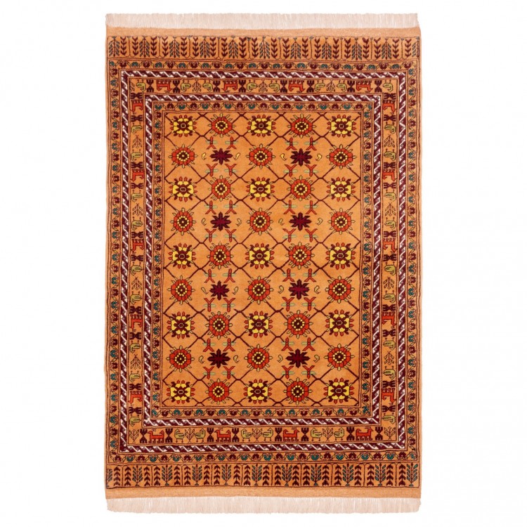 Tapis persan Turkmène fait main Réf ID 141085 - 136 × 196