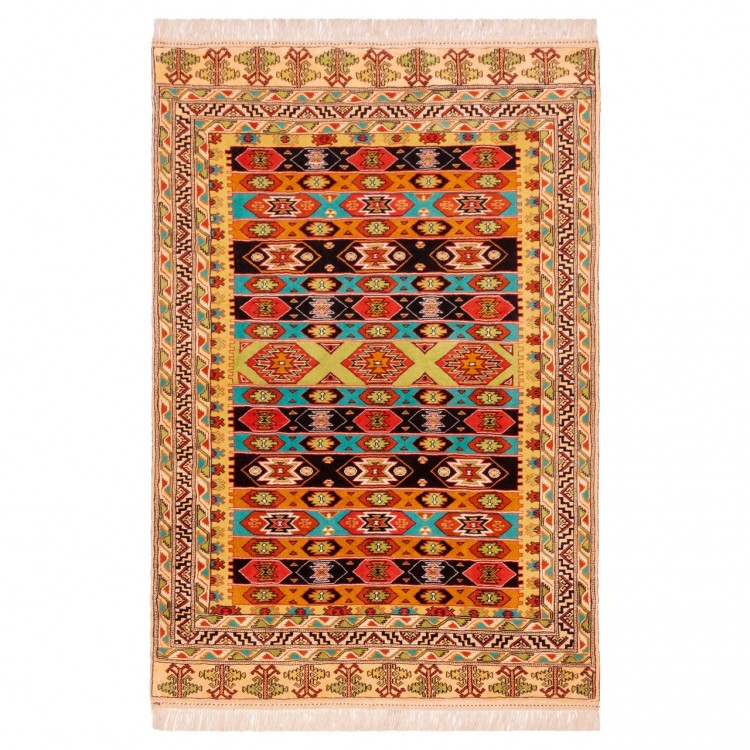 Tapis persan Turkmène fait main Réf ID 141086 - 135 × 198