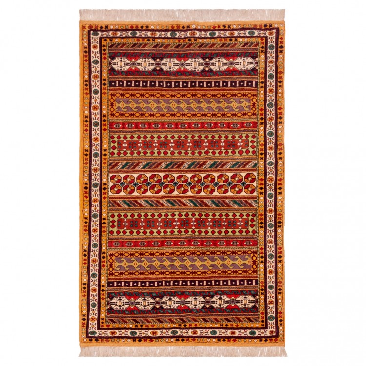 Tapis persan Turkmène fait main Réf ID 141089 - 134 × 210