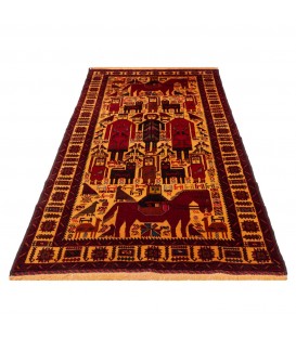 Tapis persan Zabul fait main Réf ID 141101 - 114 × 208